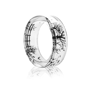 Handgjord transparent ring 2024