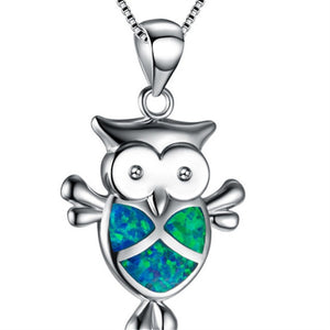 Owl opal Halsband